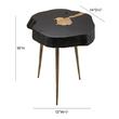 metal tray side table Contemporary Design Furniture Side Tables Black