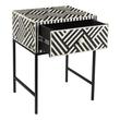 sofa side table design Contemporary Design Furniture Nightstands Accent Tables Black and White