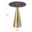 small tall table Contemporary Design Furniture Side Tables Gold,Grey Marble