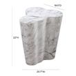 clear console table Contemporary Design Furniture Side Tables White Marble