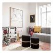 light grey accent chair Contemporary Design Furniture Ottomans Black