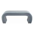blue and white upholstered bench Contemporary Design Furniture Benches Sea Blue