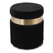 upholstered tufted bench Contemporary Design Furniture Ottomans Black