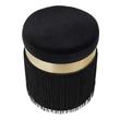 upholstered tufted bench Contemporary Design Furniture Ottomans Black