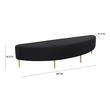 back arm chair Contemporary Design Furniture Benches Black