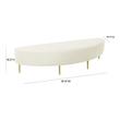 ottoman bench velvet Contemporary Design Furniture Benches Cream