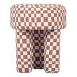 patterned club chair Contemporary Design Furniture Ottomans Brown