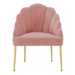 velvet lounge chair Contemporary Design Furniture Accent Chairs Blush