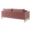 black leather sleeper sectional Contemporary Design Furniture Sofas Dusty Rose