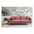 black leather sleeper sectional Contemporary Design Furniture Sofas Dusty Rose