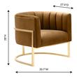 mid century modern wingback chair Contemporary Design Furniture Accent Chairs Cognac