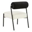 black velvet living room chair Contemporary Design Furniture Accent Chairs Black,Cream