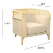 arm chair side table Contemporary Design Furniture Accent Chairs Cream