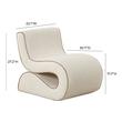 grey wingback accent chair Contemporary Design Furniture Accent Chairs Cream
