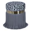 small upholstered arm chairs Contemporary Design Furniture Ottomans Ottomans and Benches Grey,Leopard