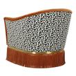chaise velvet Contemporary Design Furniture Accent Chairs Cinnamon,Leopard