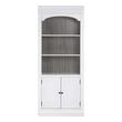 tall standing shelf Tov Furniture Bookcases Shelves and Bookcases Grey,White