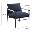 leather recliner accent chair Tov Furniture Accent Chairs Navy