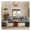 sectional sofa with pull out bed Tov Furniture Sofas Slate
