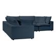 chaise on sectional Tov Furniture Sectionals Navy