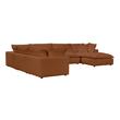 microfiber sectional living room Tov Furniture Sectionals Rust