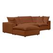 gray upholstered ottoman Tov Furniture Benches & Ottomans Rust