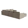 modern gray leather sofa Tov Furniture Sectionals Taupe
