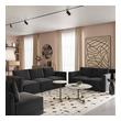white leather chair and ottoman Tov Furniture Sectionals Charcoal