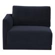 leather accent chair modern Tov Furniture Sectionals Navy