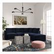 best sectional sofa with pull out bed Tov Furniture Sectionals Navy