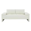 sectional sofa with round chaise Tov Furniture Loveseats Cream