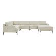 sectional sofa bed with chaise Tov Furniture Sectionals Cream