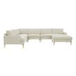 sectional sofa bed with chaise Tov Furniture Sectionals Cream