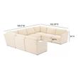 storage sectional with pull out bed Tov Furniture Sectionals Beige