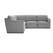 cream leather sofa with chaise Tov Furniture Sectionals Grey