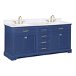 vanity counter design Design Element Bathroom Vanity Blue Transitional