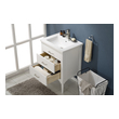 small bathroom sink cabinet Design Element Bathroom Vanity White Transitional