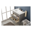 bathroom vanity 30 inch with sink Design Element Bathroom Vanity Gray Transitional