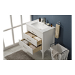 rustic double sink bathroom vanity Design Element Bathroom Vanity White Transitional