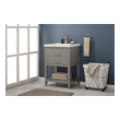 small sink with cabinet Design Element Bathroom Vanity Gray Modern
