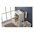 small double sink vanity Design Element Bathroom Vanity White Modern