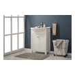 small bathroom sink and cabinet Design Element Bathroom Vanity White Transitional