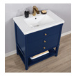 discount bathroom countertops Design Element Bathroom Vanity Blue Transitional