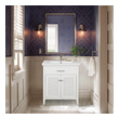 black bathroom cabinets Design Element Bathroom Vanity White Transitional