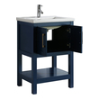 72 inch bathroom vanity without top Design Element Bathroom Vanity Blue Modern