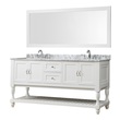 small basin unit Direct Vanity White Transitional
