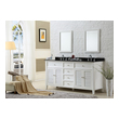 white vanity with wood top Direct Vanity White Traditional
