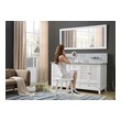 rustic wood bathroom cabinet Direct Vanity White Traditional