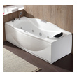 walk in jacuzzi tub shower combo Eago Whirlpool Tub White Modern