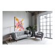 grey leather sectional with chaise Edloe Finch 3 Seater Sofa Sofas and Loveseat Fabric color: French grey Midcentury